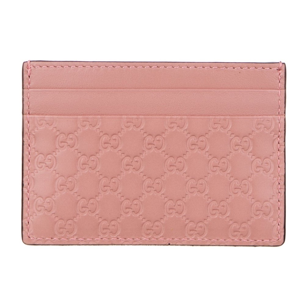 Gucci New Microguccissima Pattern Leather Card Holder